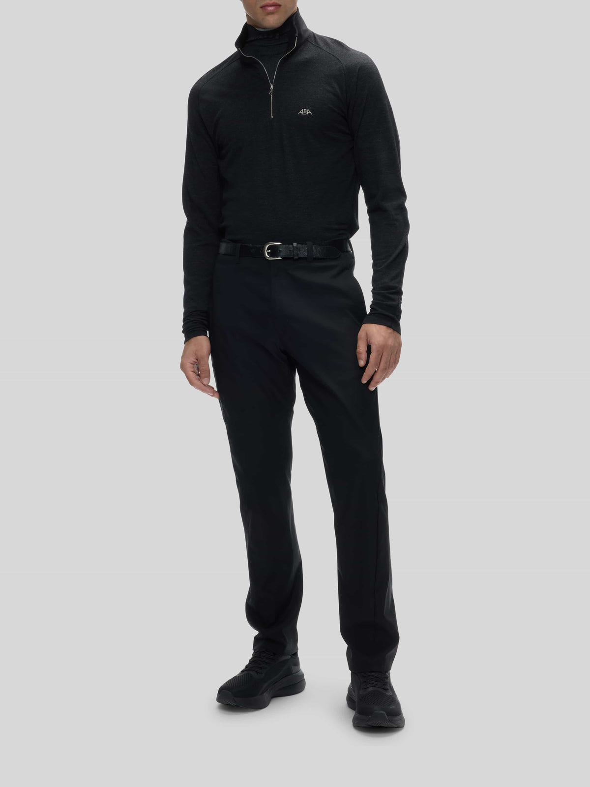 Grian Ls Quarter Zip Polo