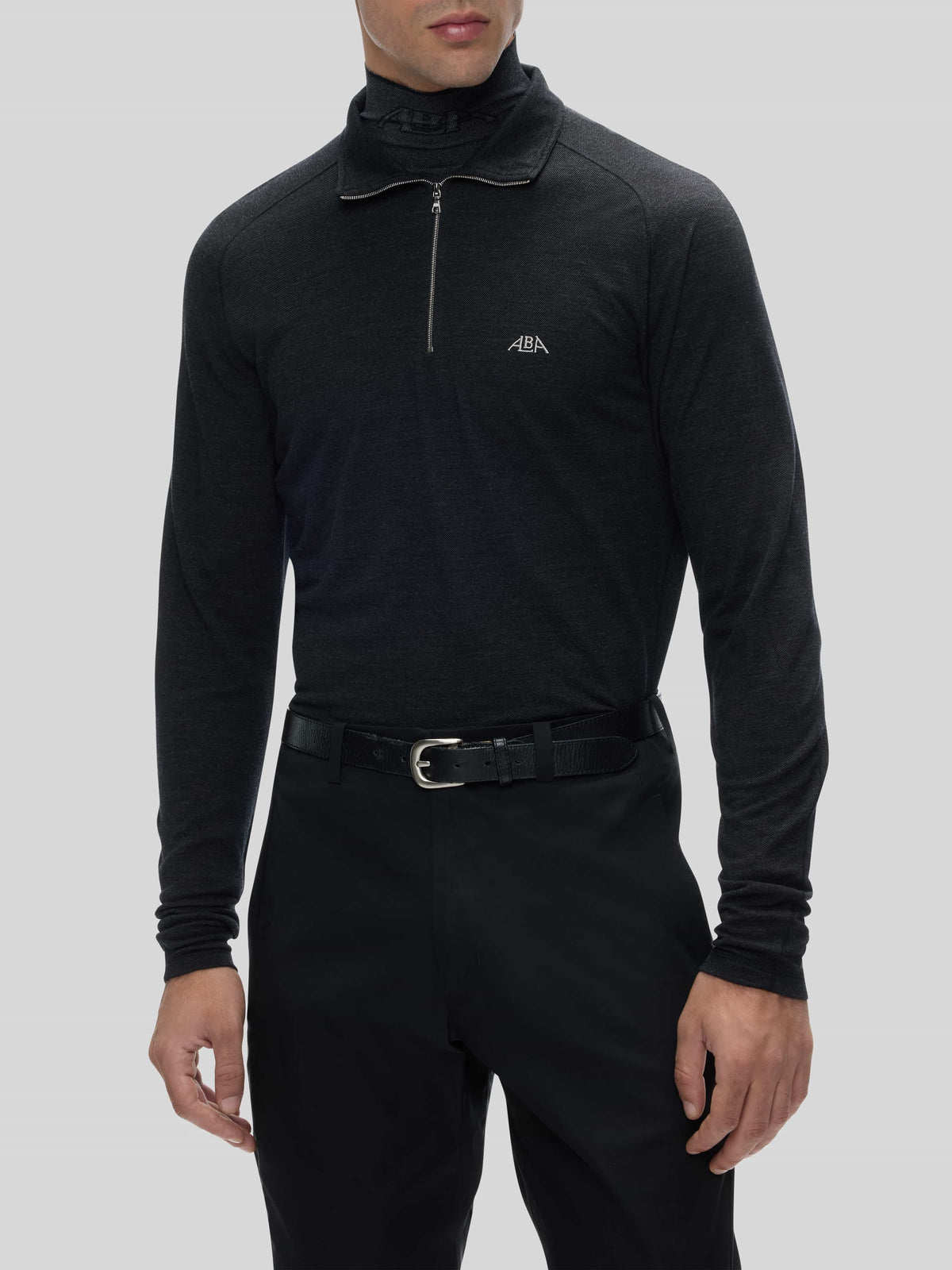 Grian Ls Quarter Zip Polo