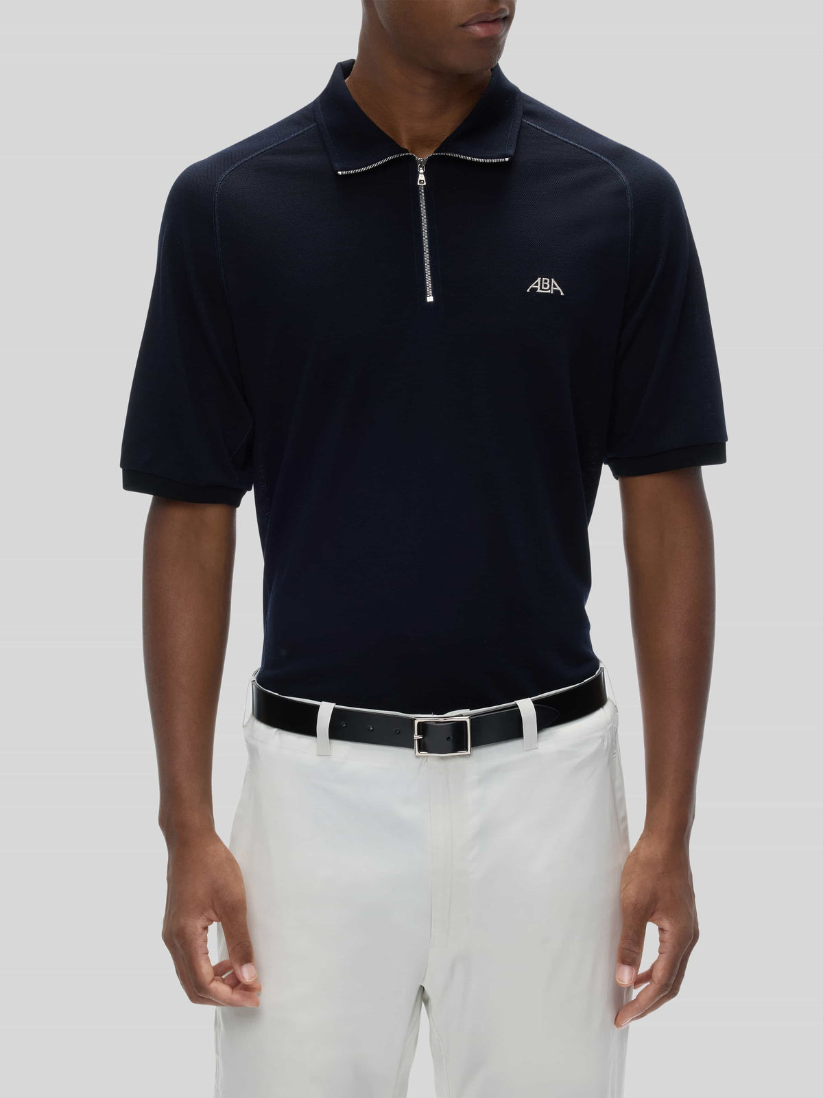 Grian Ss Quarter Zip Polo