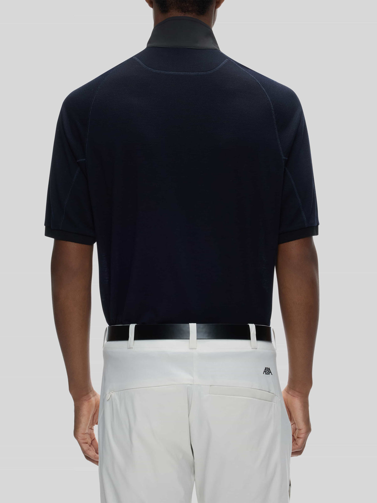 Grian Ss Quarter Zip Polo Detail Image