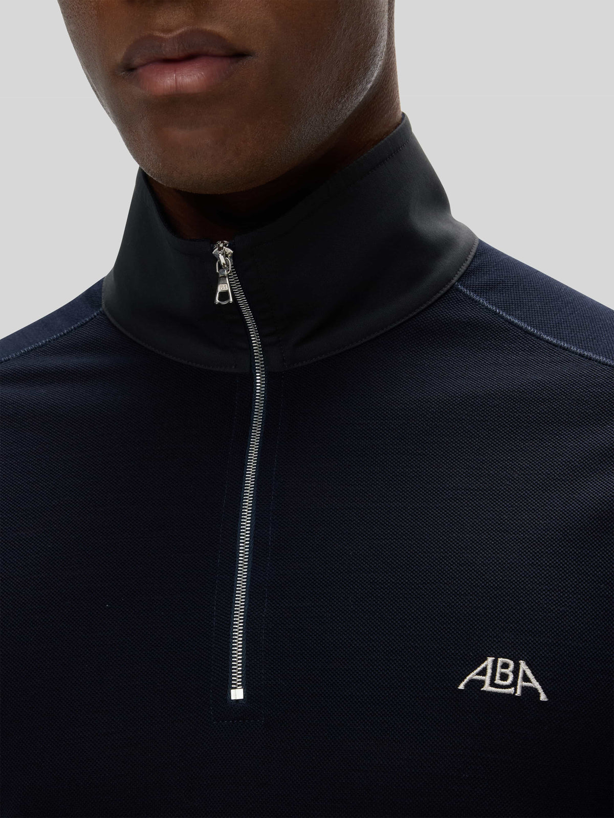 Grian Ss Quarter Zip Polo