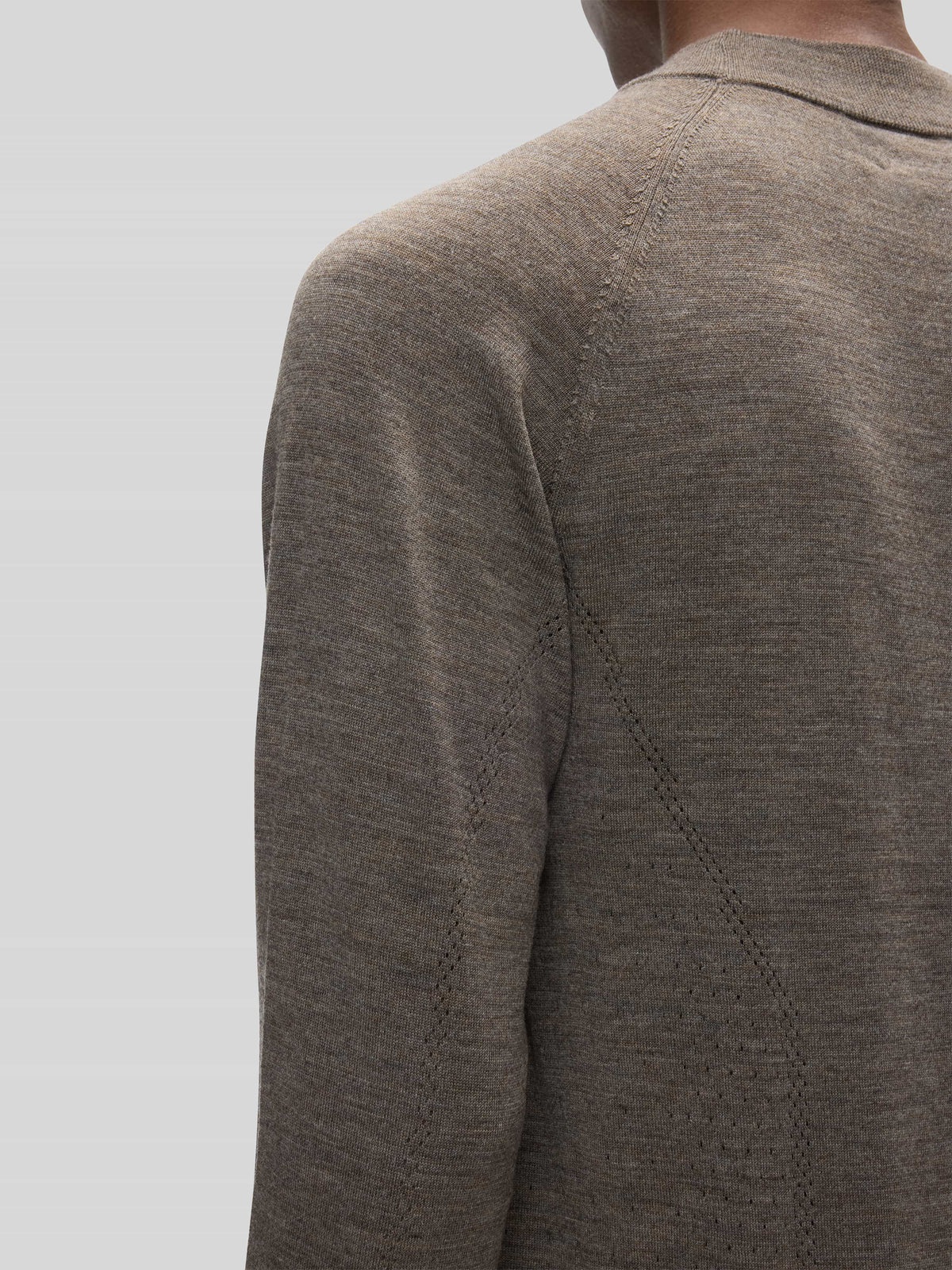 Cheviot Mockneck Detail Image